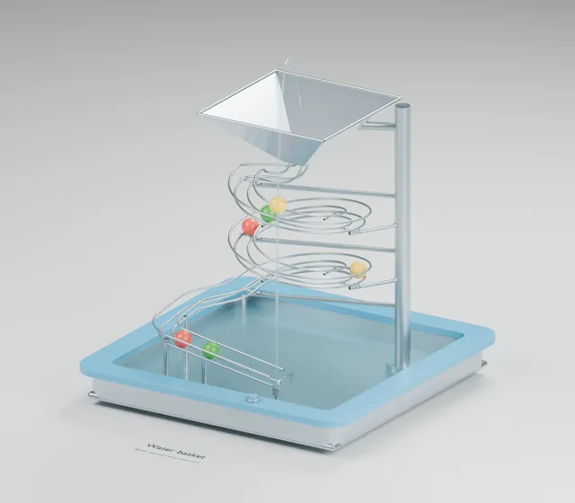 Water Basket water table concept, perspective render